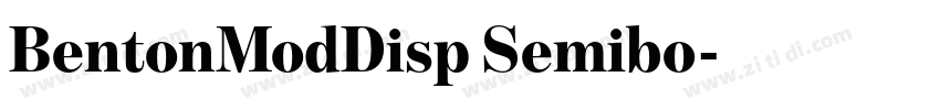 BentonModDisp Semibo字体转换